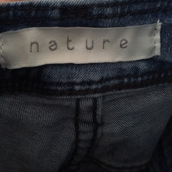 Nature | distressed denim overalls jeans 7 - Picture 7 of 8
